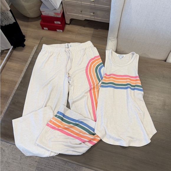 P.J. Salvage Tank & Pants with Rainbow Stripes - Picture 4 of 6